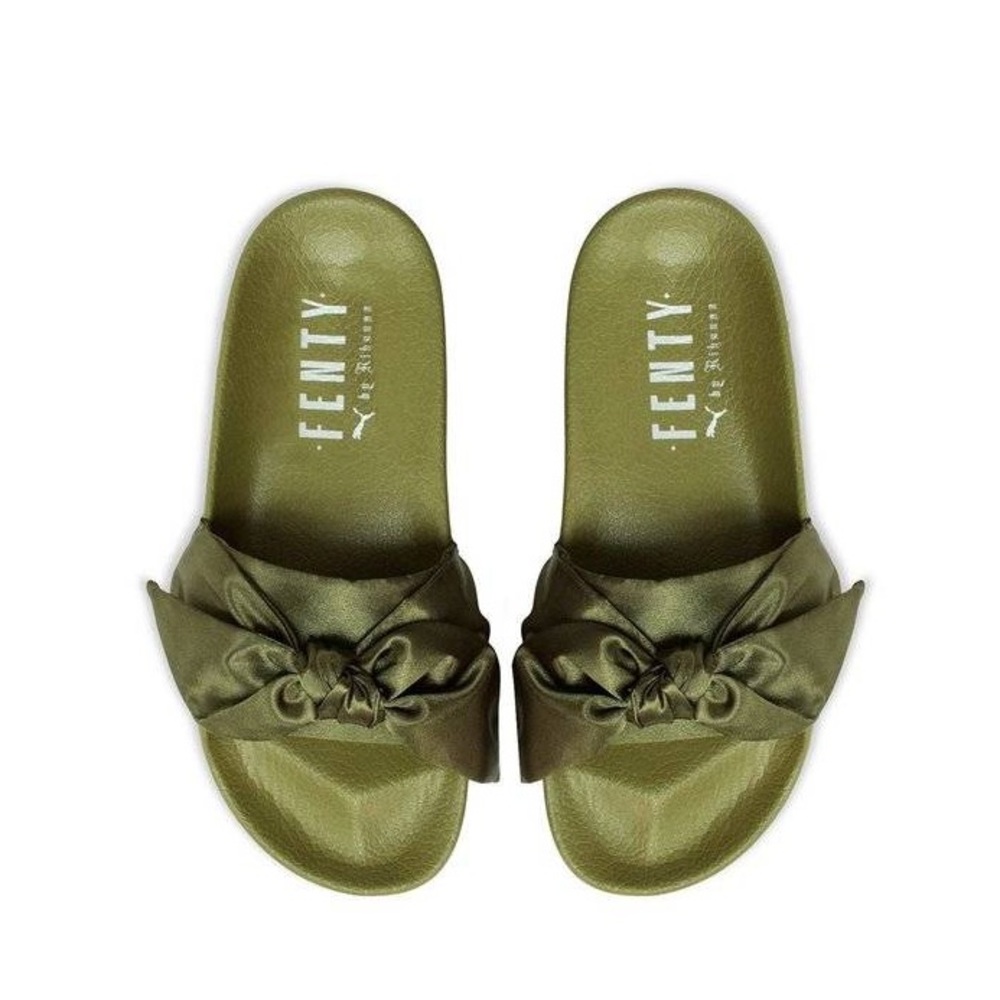 Fenty Bow Slide Olive
